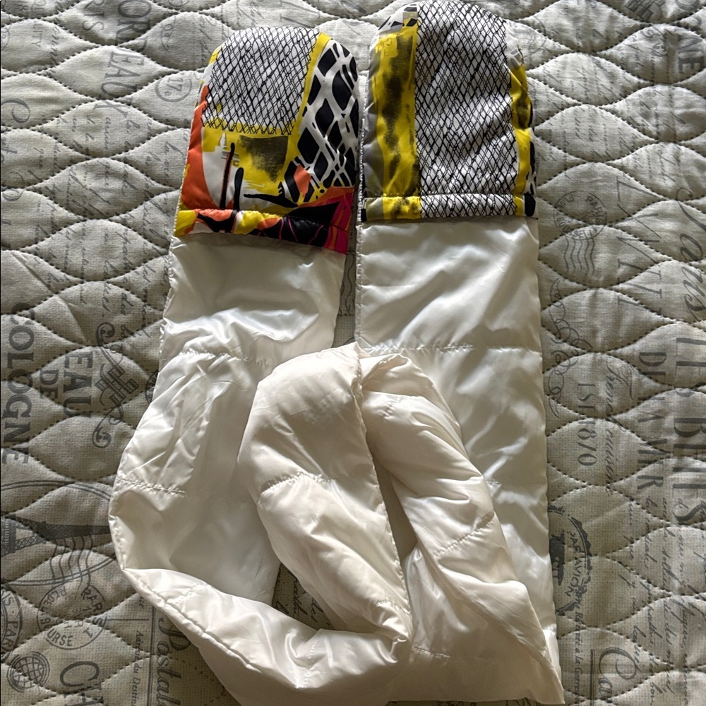 Colorful Patterned Puffer Jacket - image 6